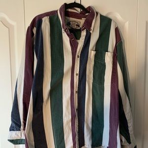 Men’s Vintage Striped Shirt. XXL